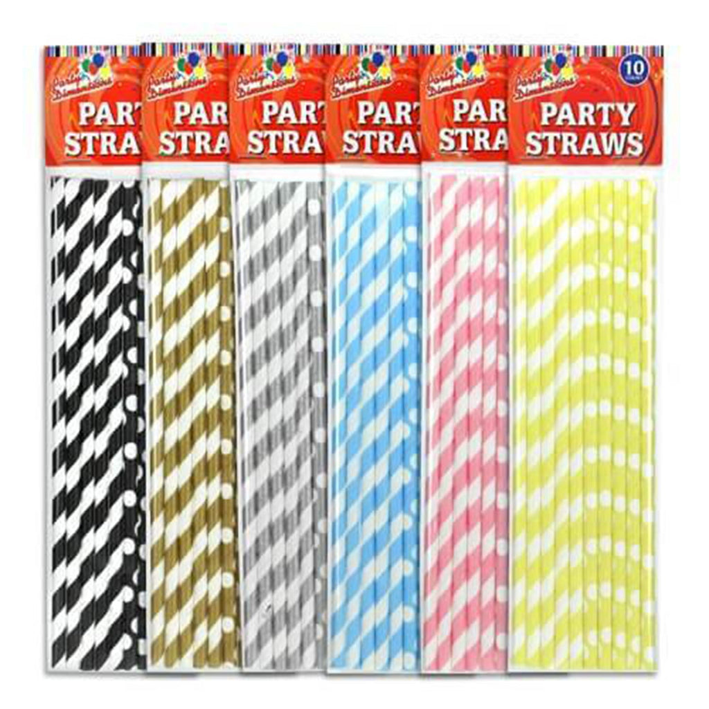Pastel Paper Straws