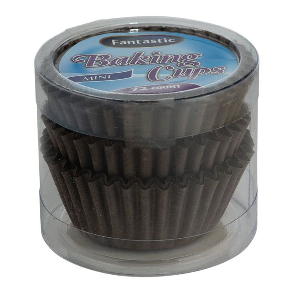 Brown Baking Cups Mini 72 Pack