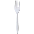 *BUY BULK* Fork White Medium Weight Plastic