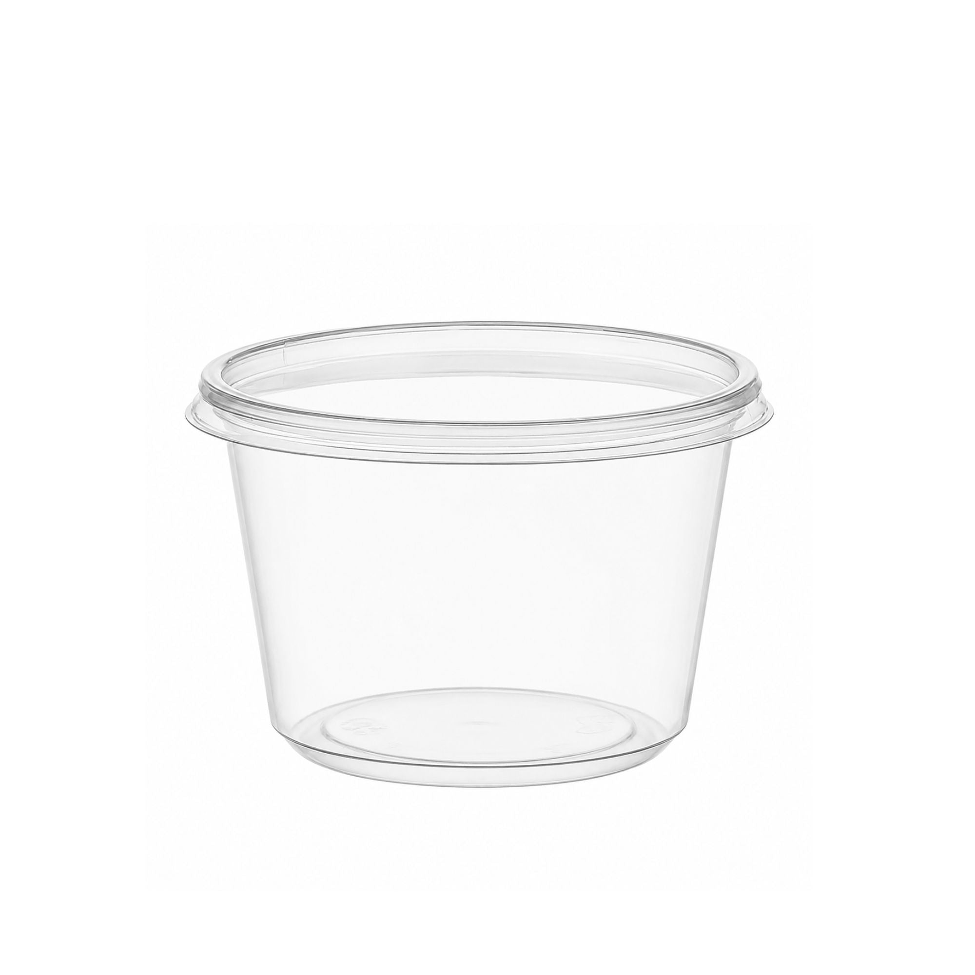 *WHOLESALE* 16oz Lightweight Deli Containers with Lids Disposable Plastic 500/case