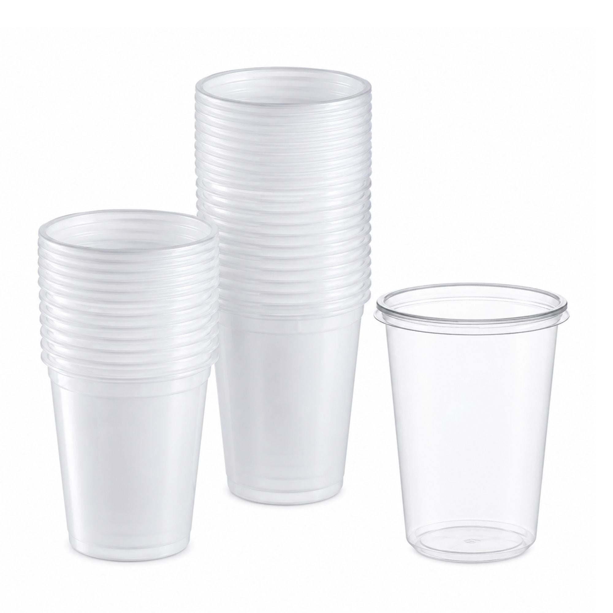 *BUY BULK* 32oz Lightweight Clear Plastic Round Deli Container with Lids