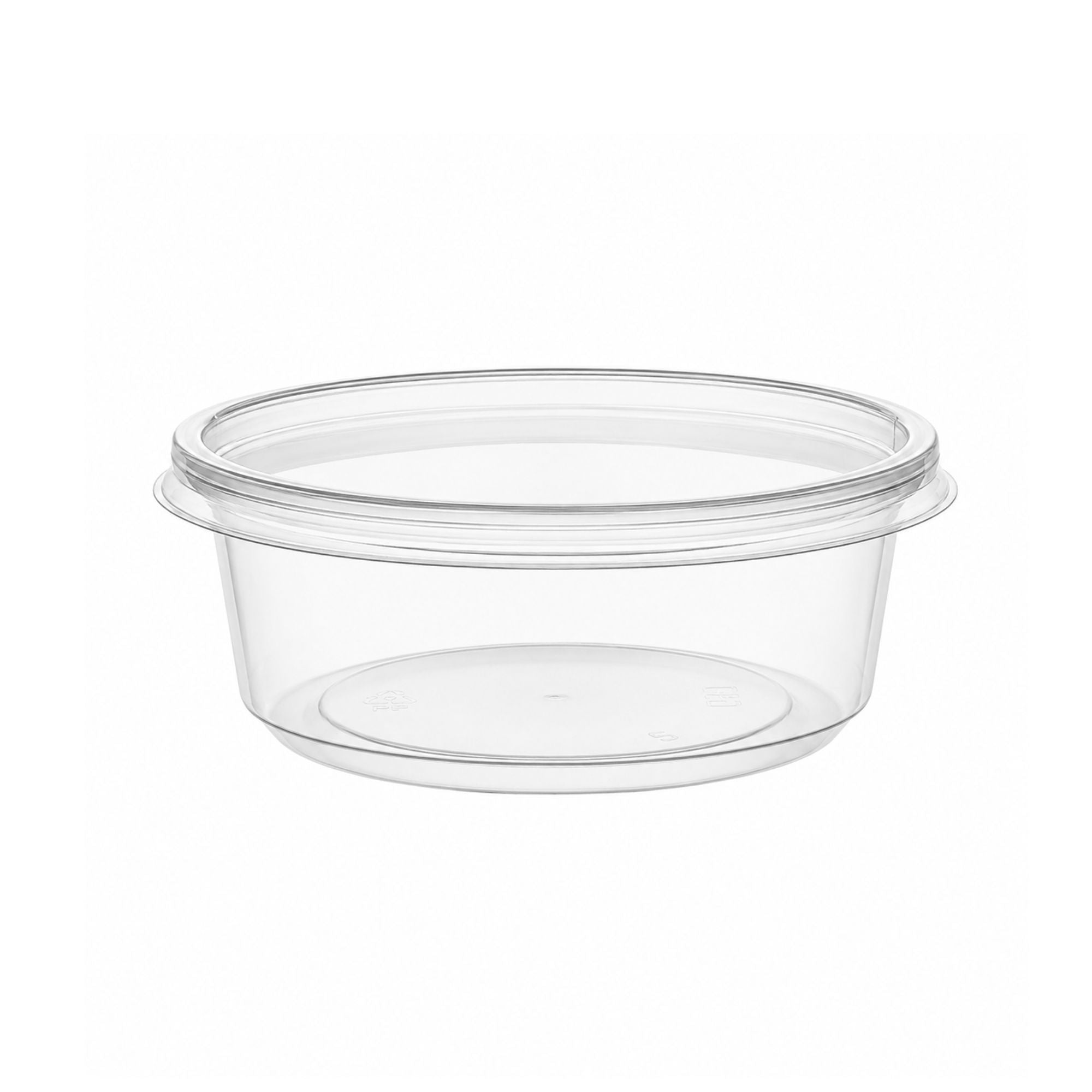 *WHOLESALE* 8oz Lightweight Deli Containers with Lids Disposable Plastic 500/case