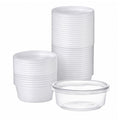 *BUY BULK* 8oz Lightweight Clear Plastic Round Deli Container with Lids