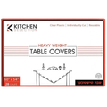 60"X54" Clear Heavy-Weight Plastic Table Covers