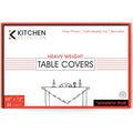 60"X72" Clear Heavy Weight Plastic Table Cover