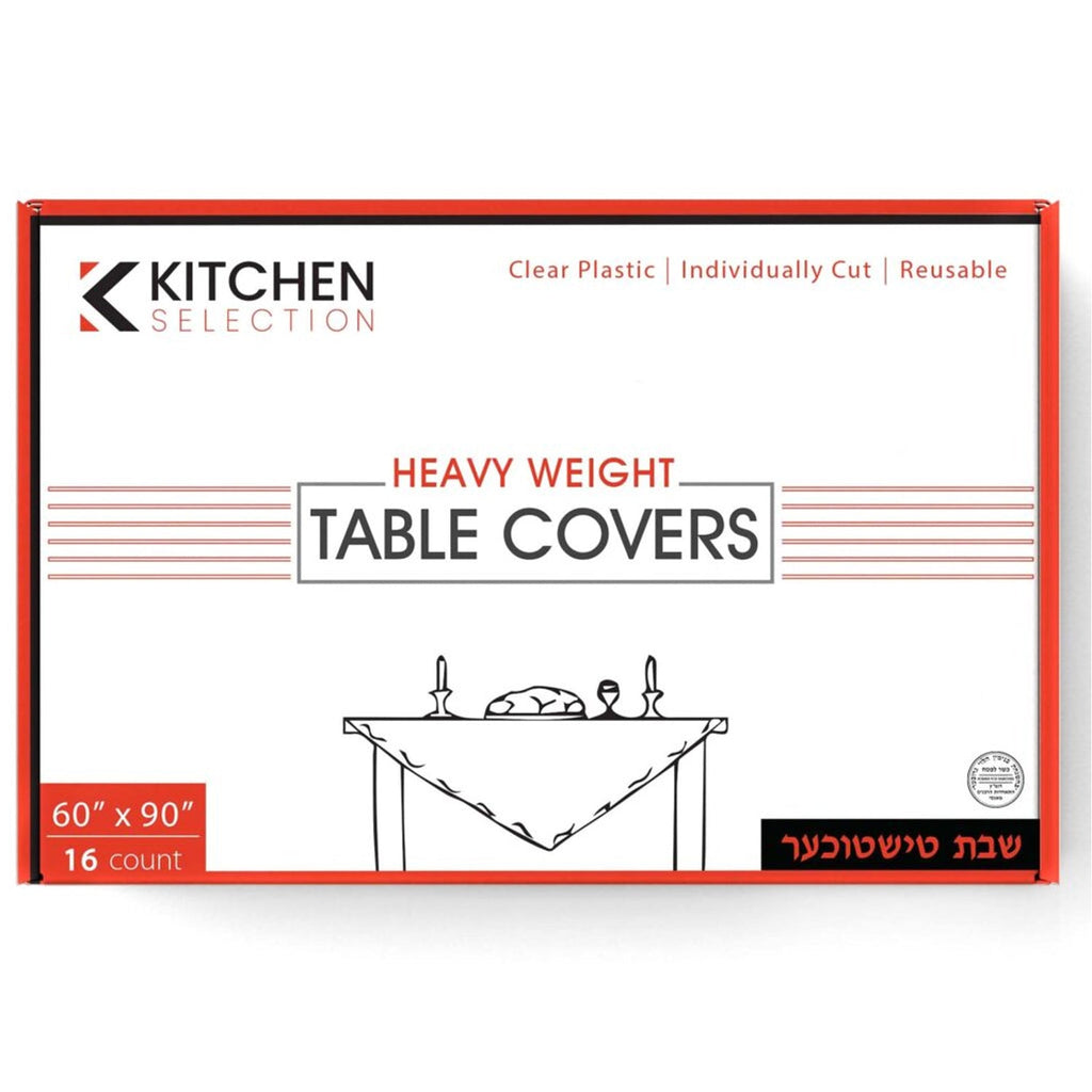 60"X90" Clear Heavy-Weight Plastic Table Cover