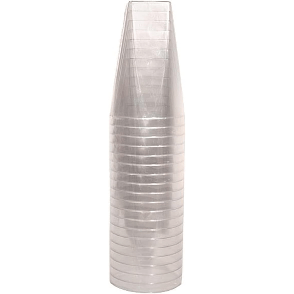 10oz Wine Square Bottom Tumbler Clear Elegant Plastic