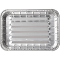 13x9.5x1 Large Broiler Baking Pan Aluminum Disposable