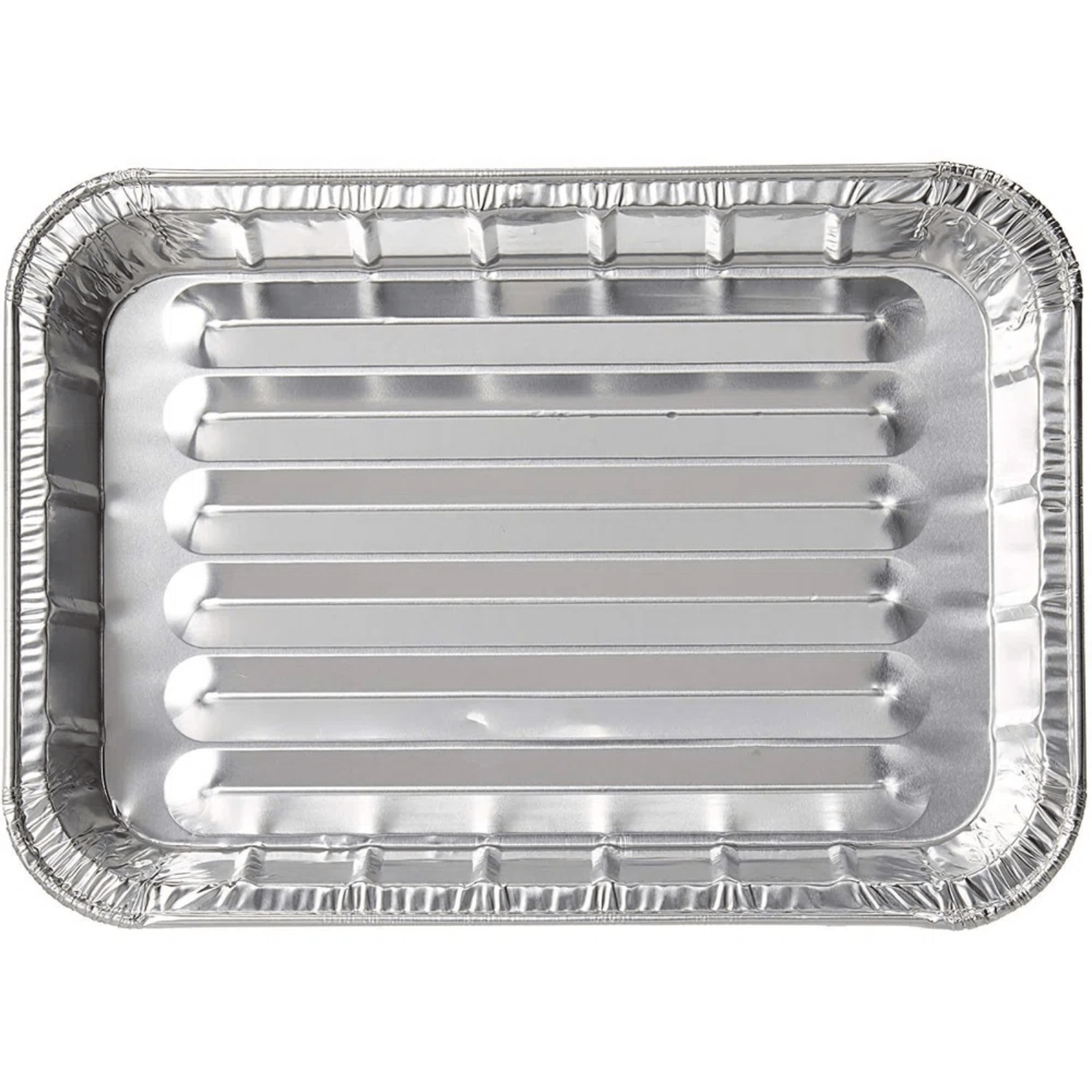 13x9.5x1 Large Broiler Baking Pan Aluminum Disposable