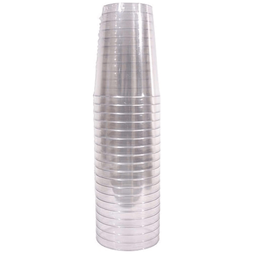 *WHOLESALE* 10oz. Fancy Heavy plastic Tumbler Clear Disposable 600/case