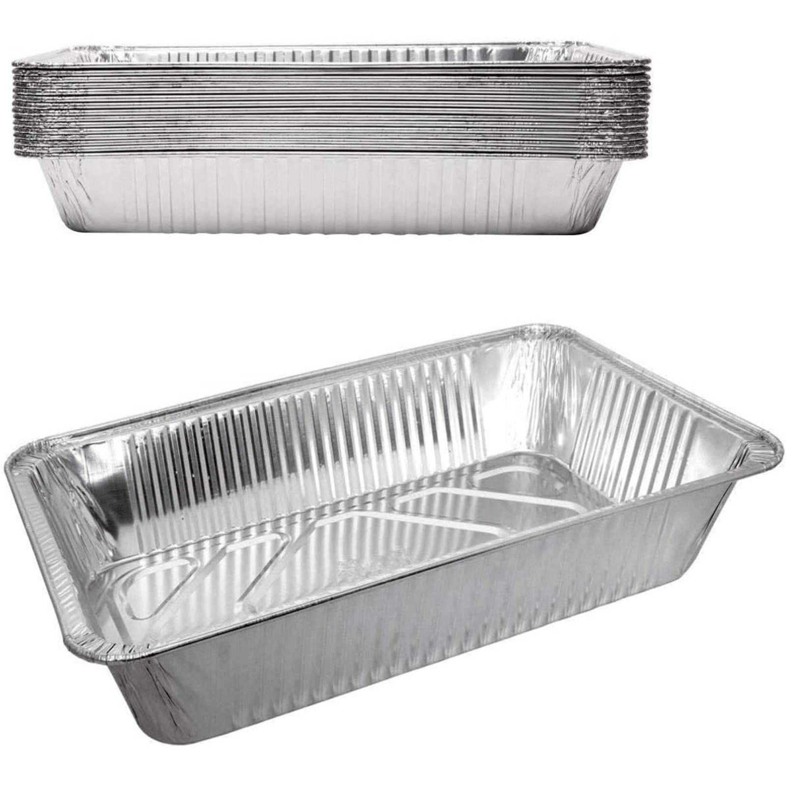 Rectangular Roaster Large 17 X 12.5 X 3.19 in. Aluminum Disposable