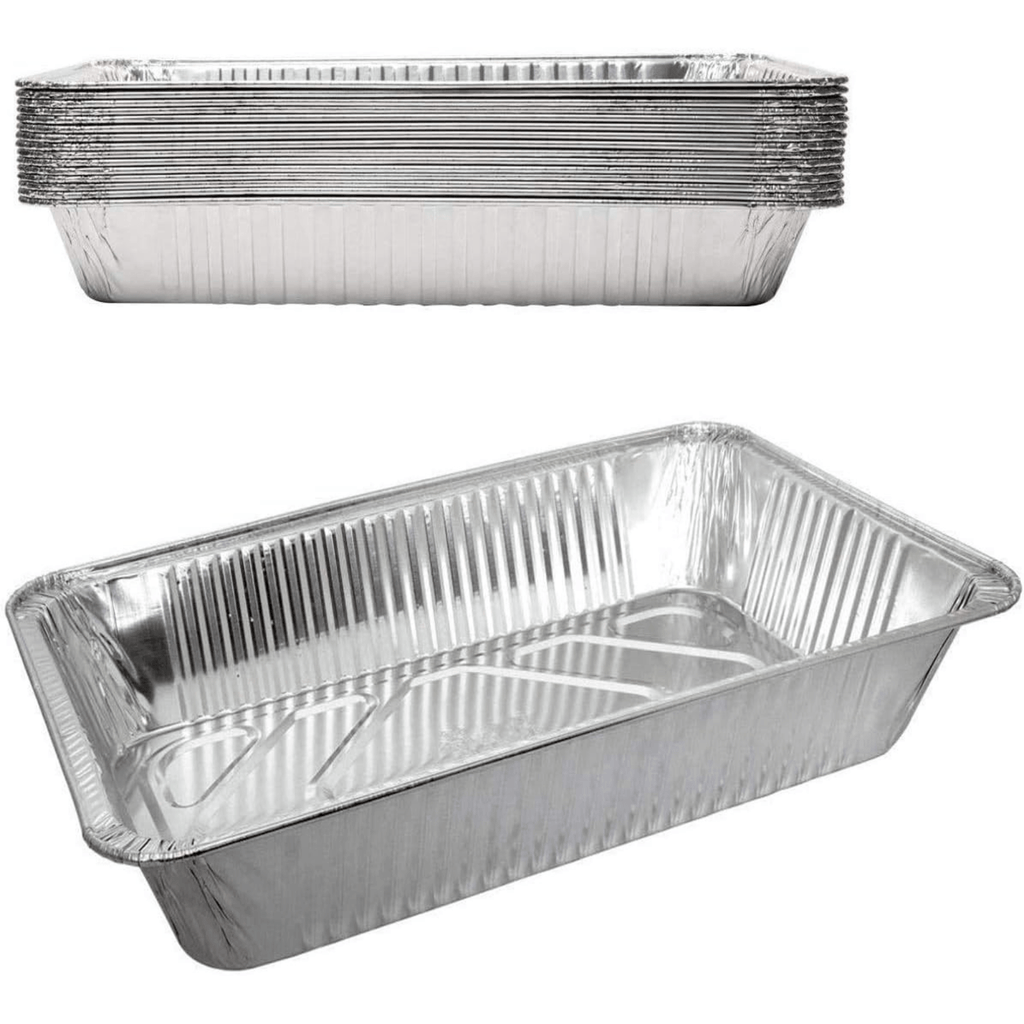 *WHOLESALE*Large 17" X 12.5" X 3.19" Rectangular Roaster Aluminum Disposable 100/case