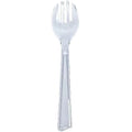 10" Clear Serving Fork Plastic