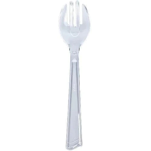 10" Clear Serving Fork Plastic