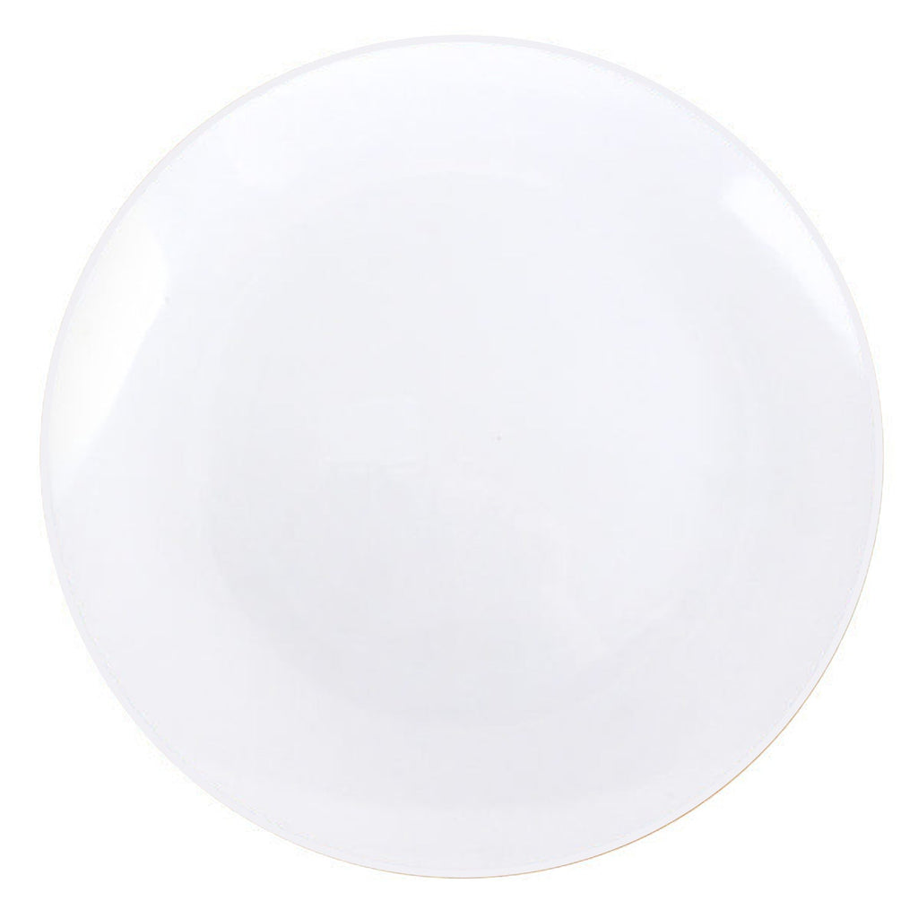 Organic 10.25" Plastic White Dinner Plate Bowls Blue Sky 10 Pieces
