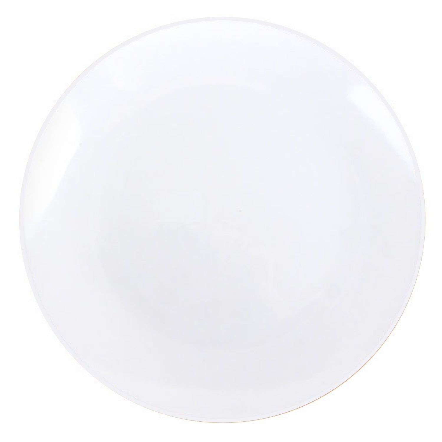Organic 10.25" Plastic White Dinner Plate Bowls Blue Sky 10 Pieces
