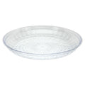 11'' Clear Crystal Cut Plastic Tray Disposable Serving Trays Party Dimensions 1 Piece