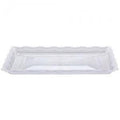 12" x 18" Clear Rectangular Serving Tray Plastic