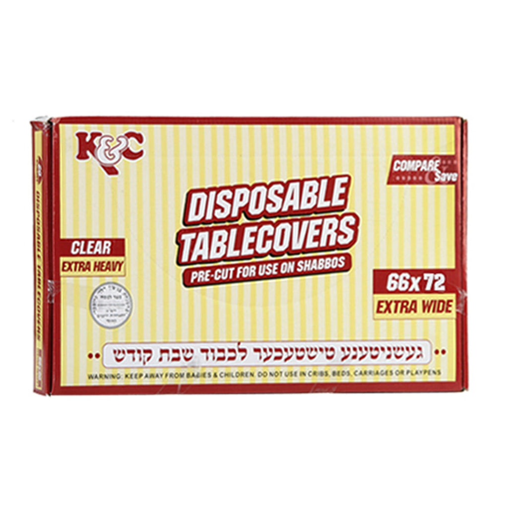 66"X72" Clear Heavy Duty Plastic Table Cover