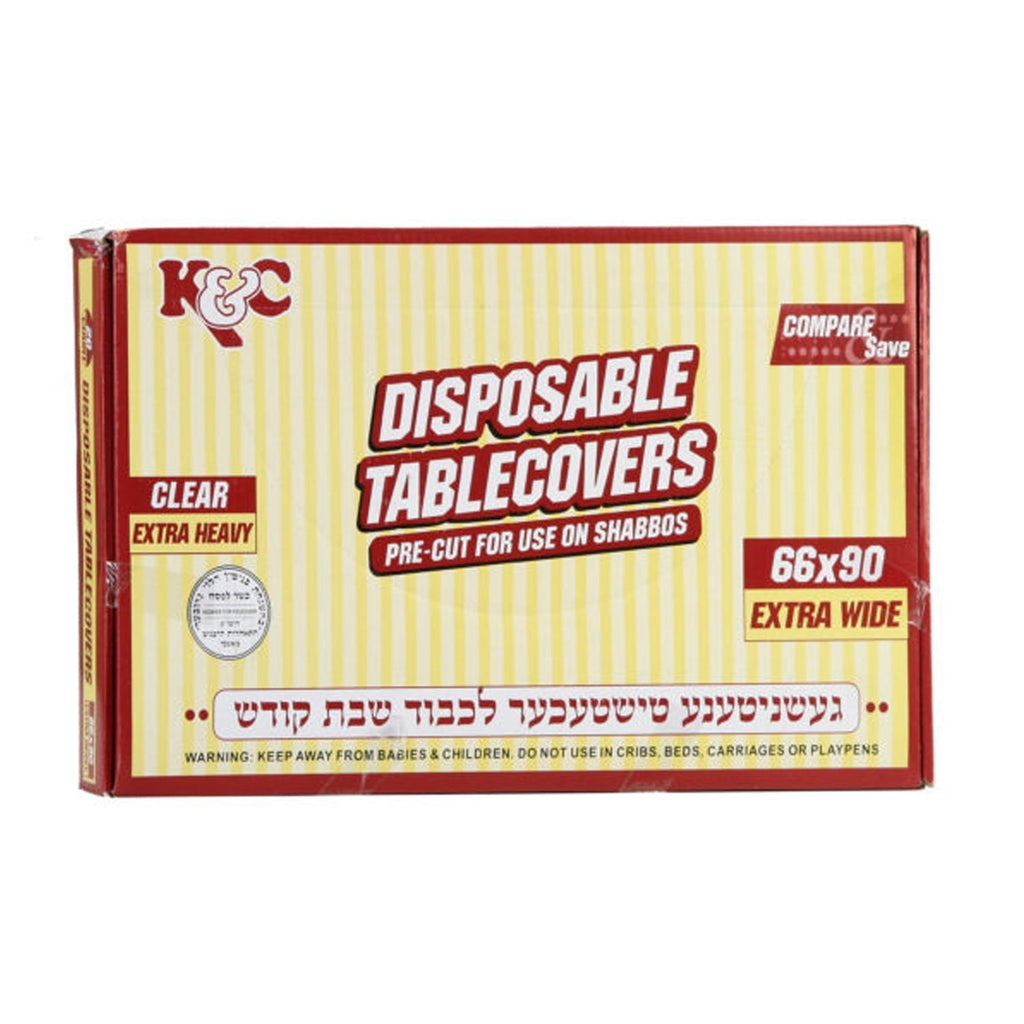66"X90" Clear Heavy Duty Plastic Table Cover