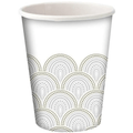 9oz Paper Cups Metallic Rays | Stylish & Disposable