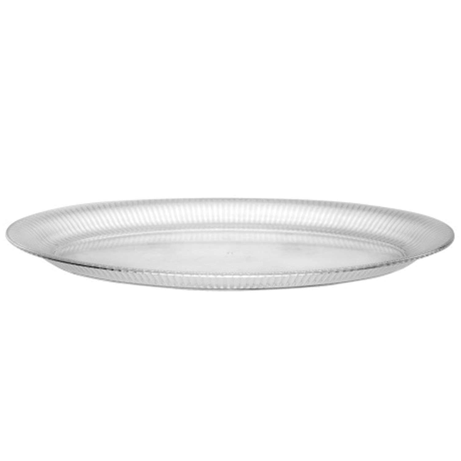14'' X 21'' Clear  Tray Oval Heavy Weight Plastic