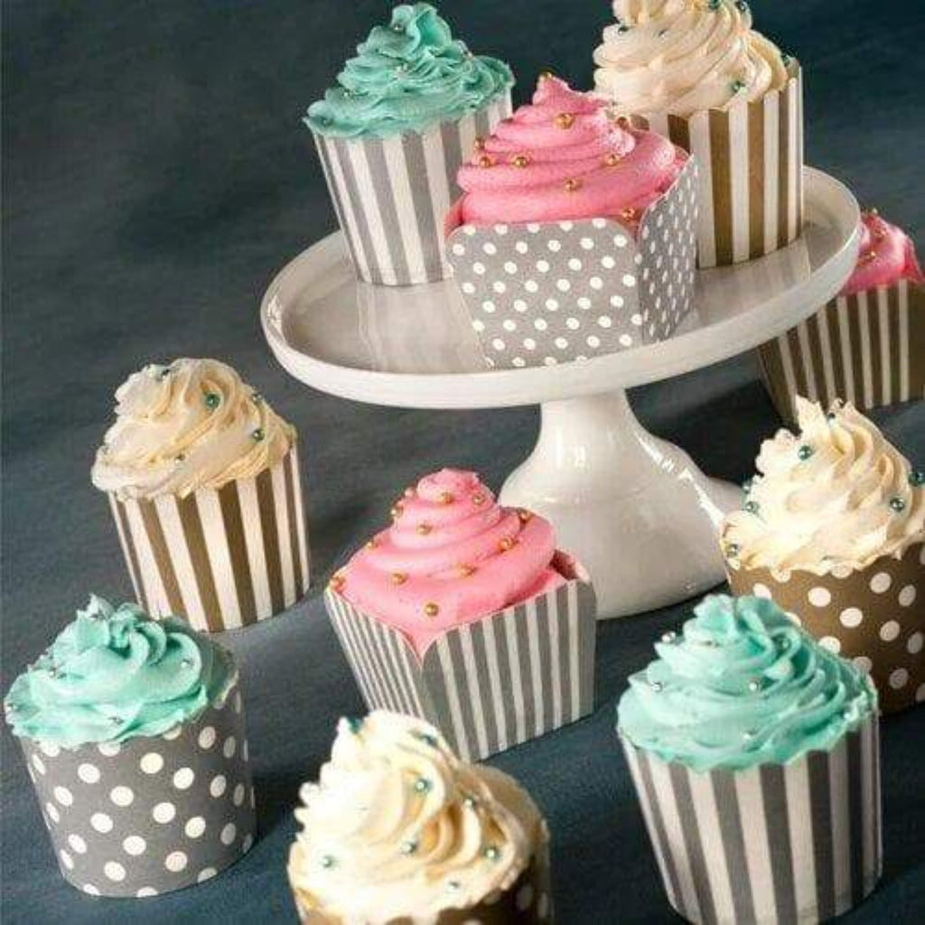 2.25" x 2" Paper Assorted Baking Cups  20 Pack
