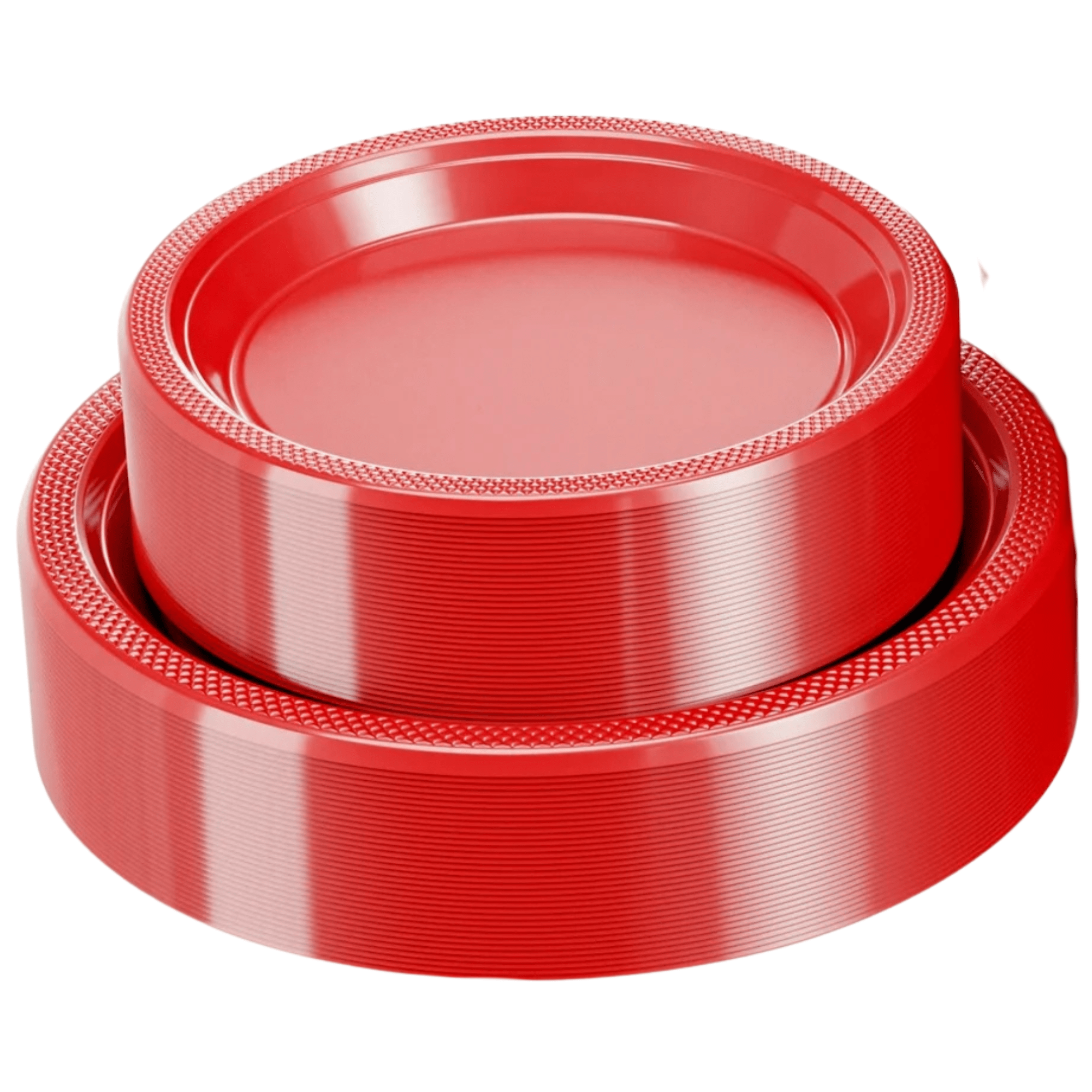 RED Complete Plastic Disposable Dining Solution for Your Event: Budget Party Set