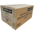 *WHOLESALE* 5LB Oblong Aluminum Lid (Must bend edges of pan to fit) 250/Case Disposable Lids VeZee 1 Case