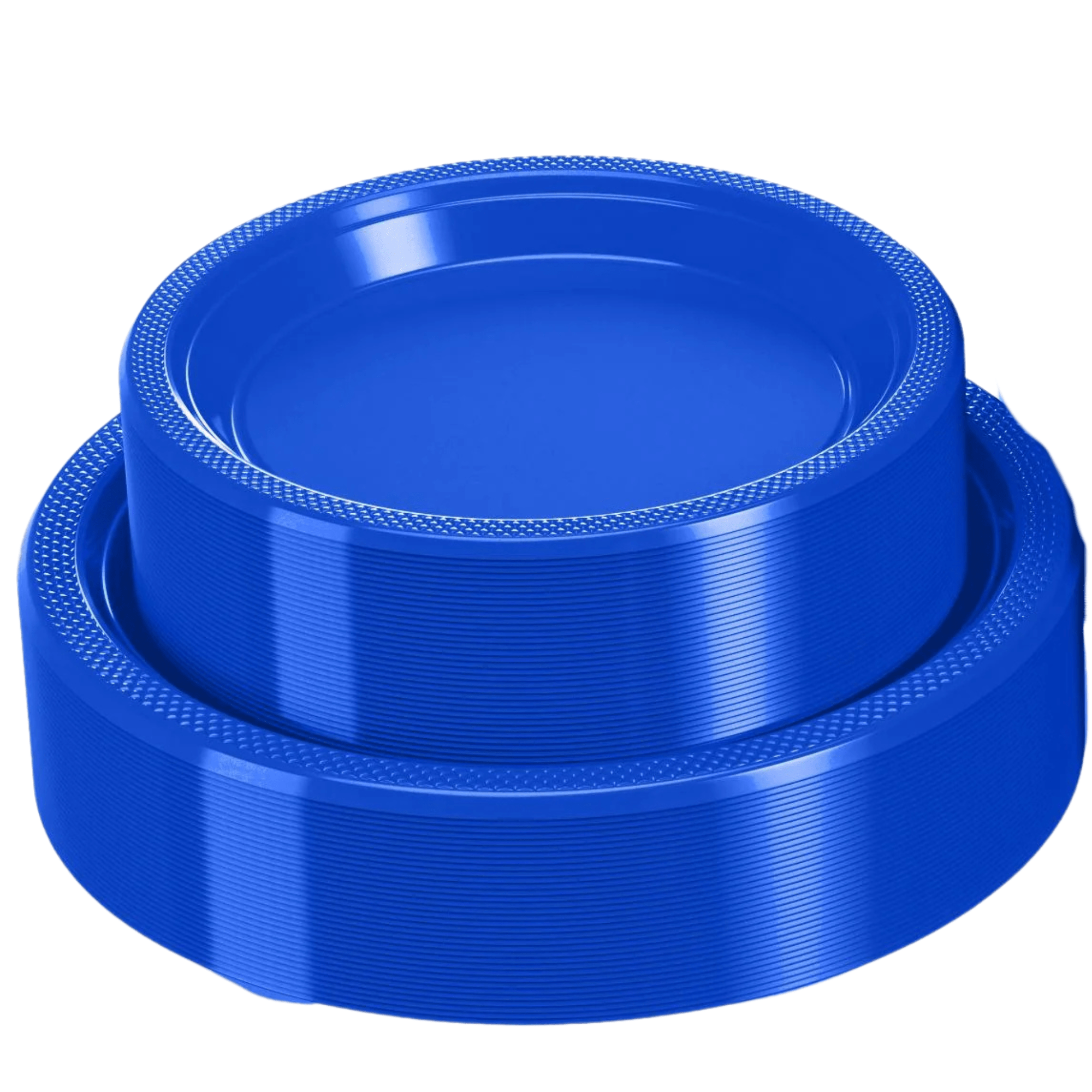 BLUE Complete Plastic Disposable Dining Solution for Your Event: Budget Party Set