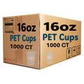 *WHOLESALE* 16oz Plastic Clear PET Cups 1000/Case