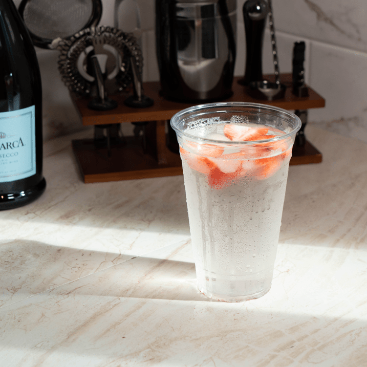 24oz Plastic Clear PET Cups, for All Kinds of Beverages