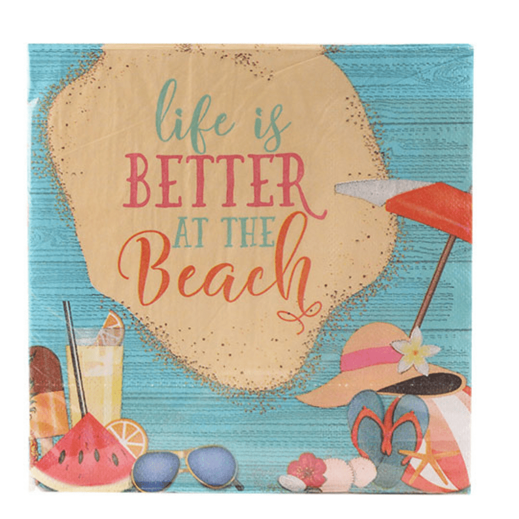 2-Ply Paper Luncheon Napkins Beach-party  36 Pack