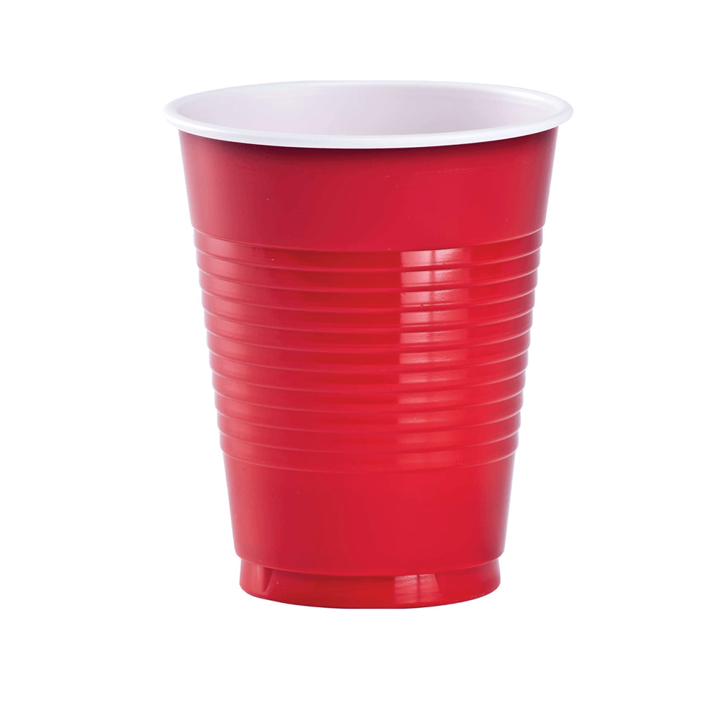 *BUY BULK* 9oz Plastic Cups Red