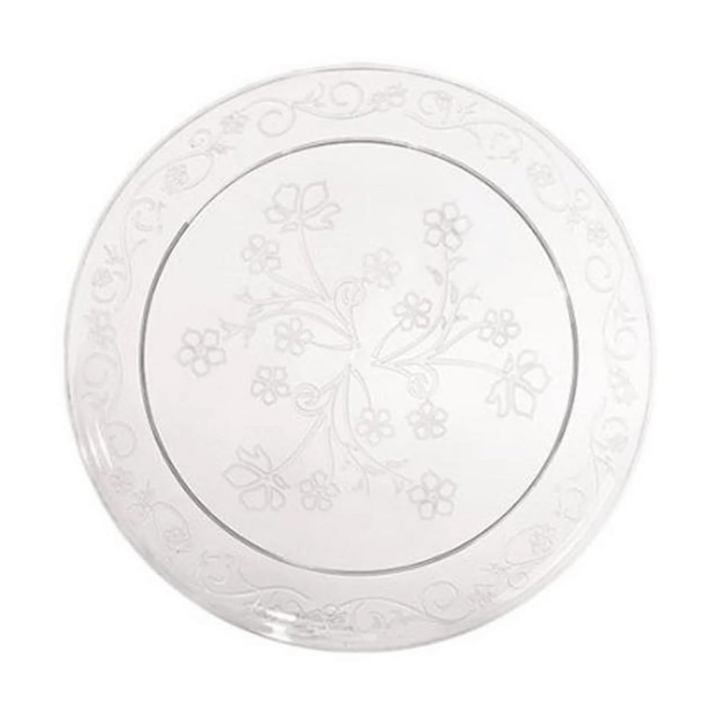 *JUMBO PACK* D'Vine 10" Clear  Plate Heavyweight Plastic