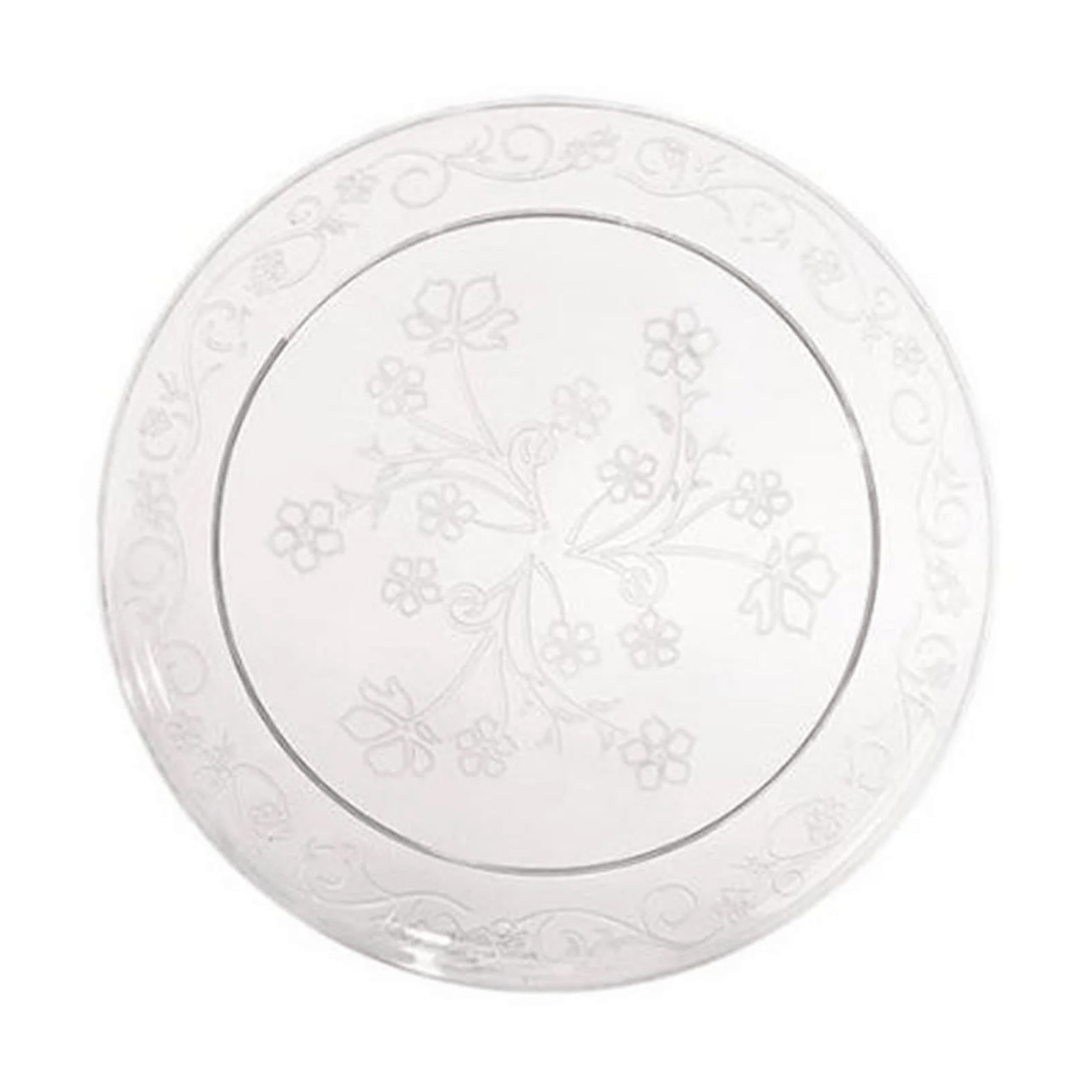 *JUMBO PACK* D'Vine 10" Clear  Plate Heavyweight Plastic
