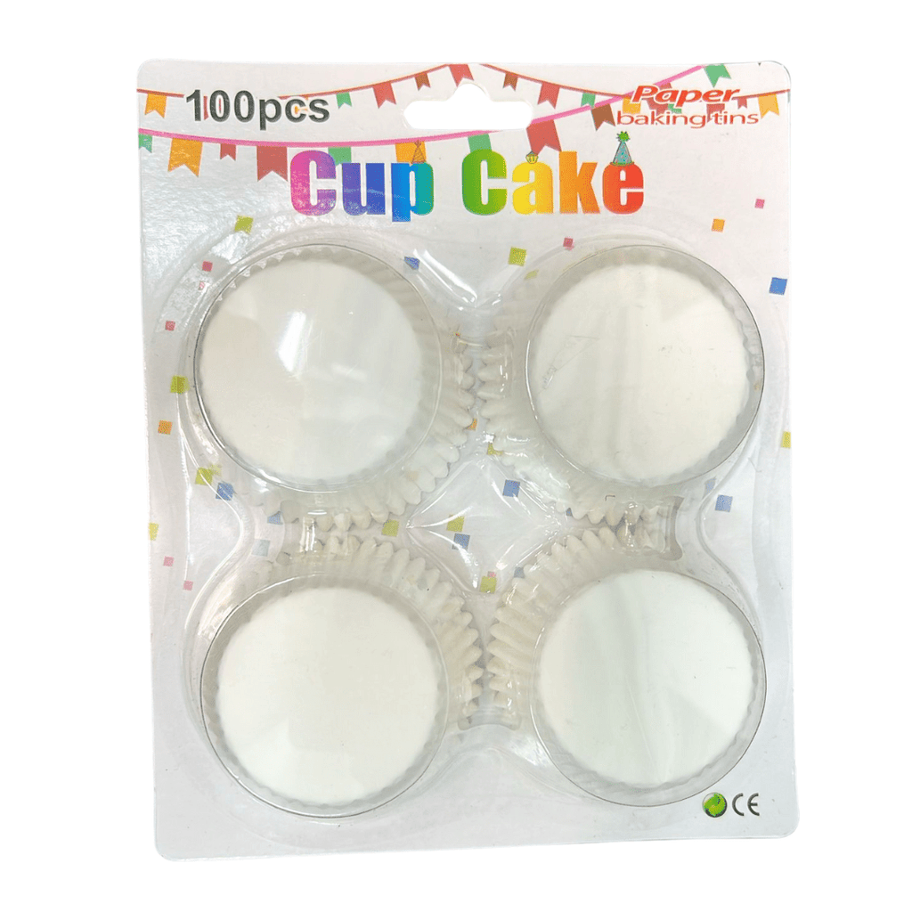 Classic White Baking Cups 100 Pieces