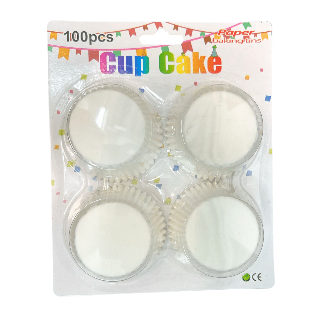 Classic White Baking Cups 100 Pieces