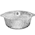 5.5Qtz X-Large Pot With Lid Disposable Aluminum