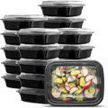 *BUY BULK* 16oz Rectangular Meal Prep / Bento Box Containers with Lids Plastic