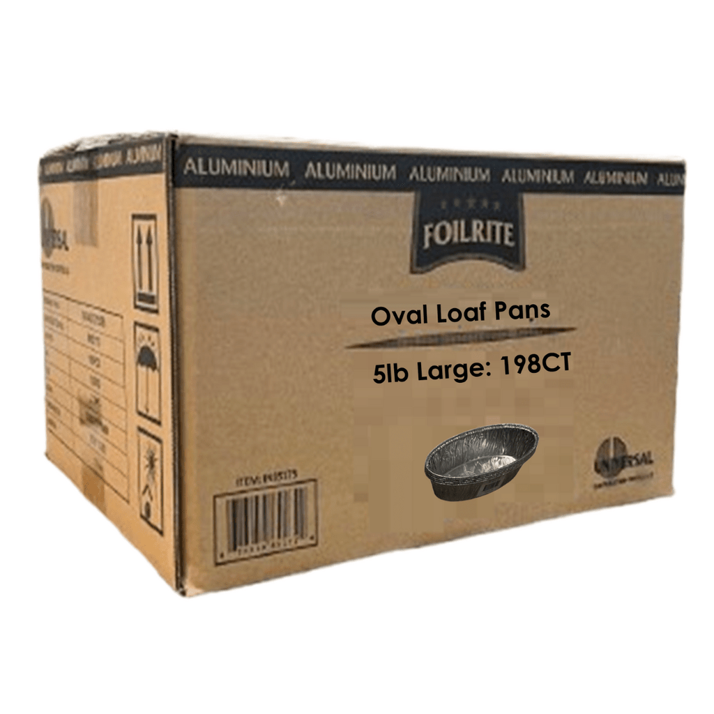 *WHOLESALE* 5lb Large Oval Challa Loaf Pan Aluminum Disposable 198/Case