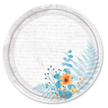 10" Floral Bliss Dinner Paper Plates
