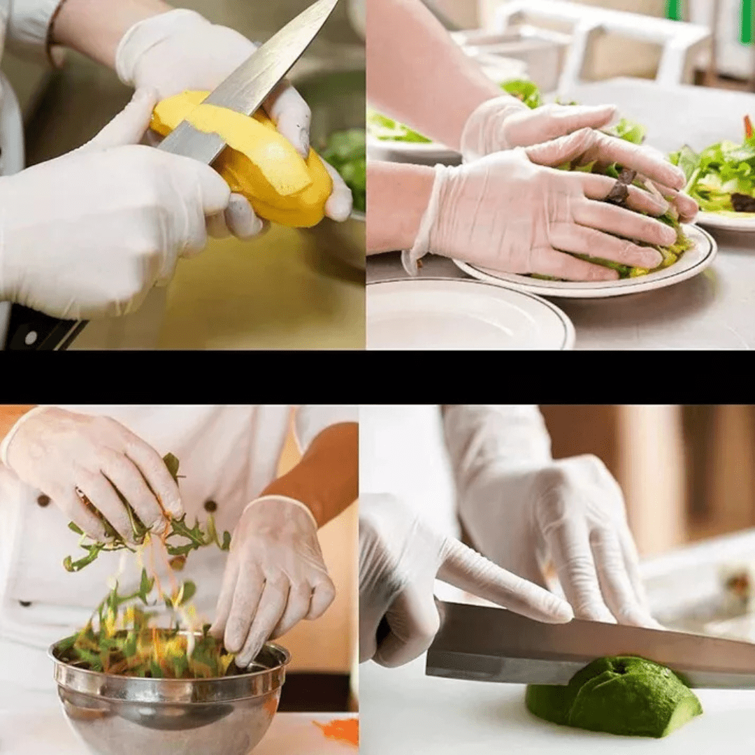Large Always Handy Latex Gloves Powder-Free, Ambidextrous