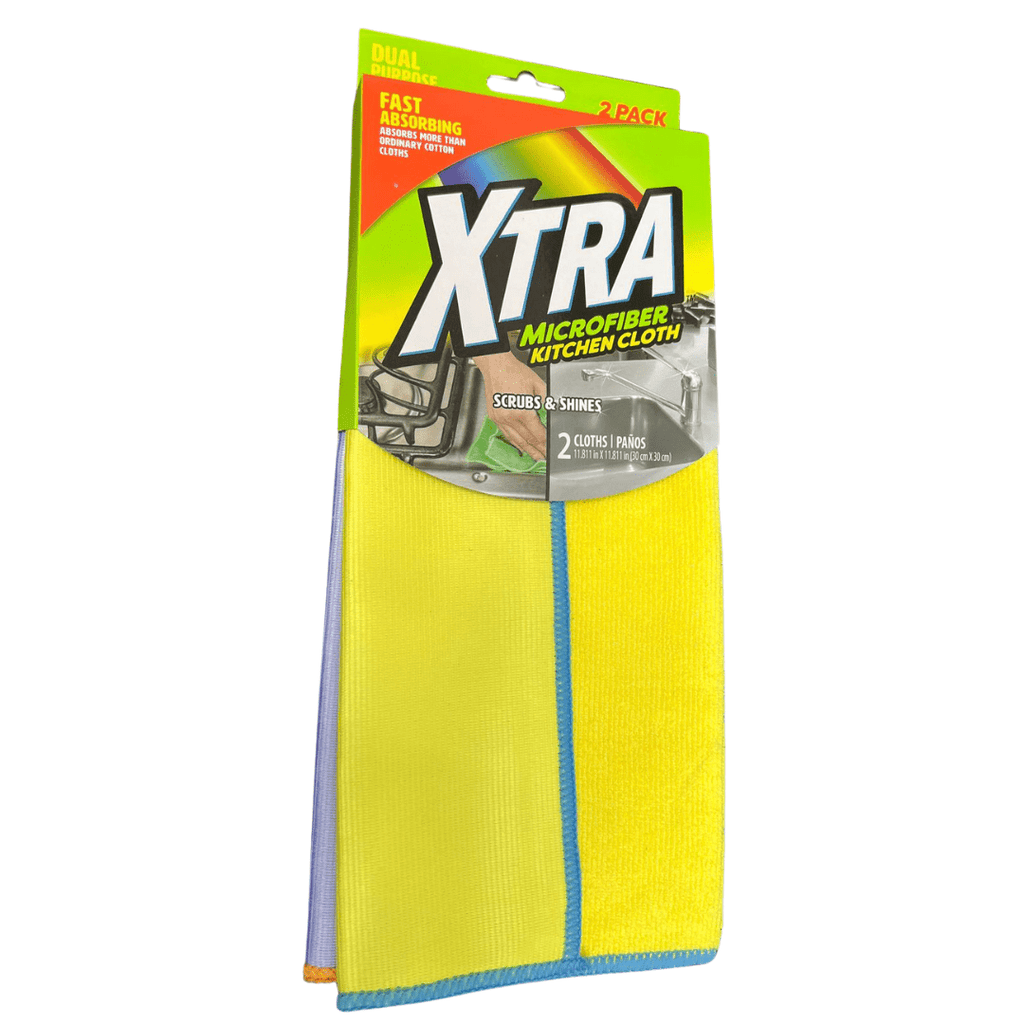 Microfiber Cleaning Cloth Super Absorbent Dishtowel Reusable Kitchen Towels: 2 Pack