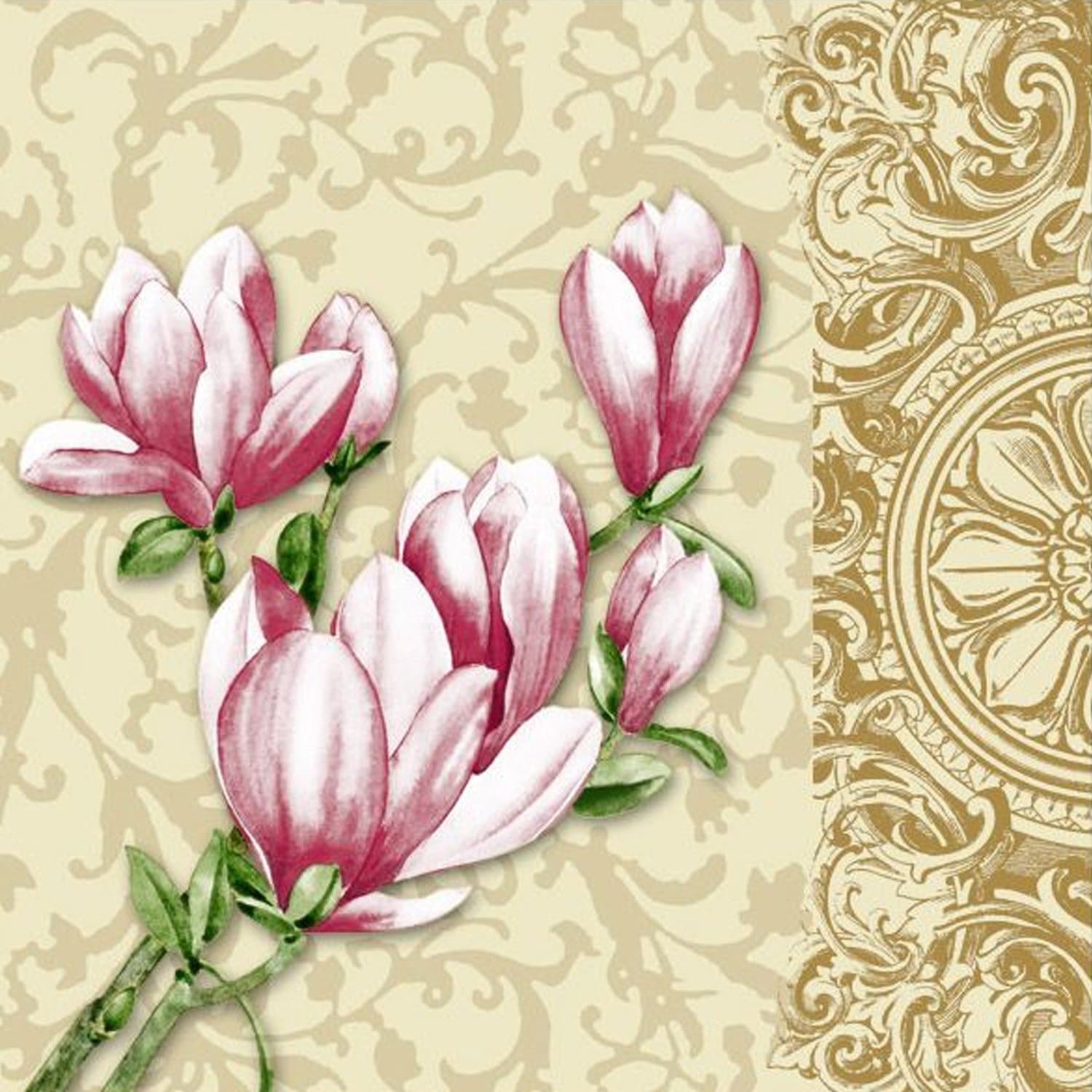 Timeless Tulip Lunch Paper Napkins 20 Pack