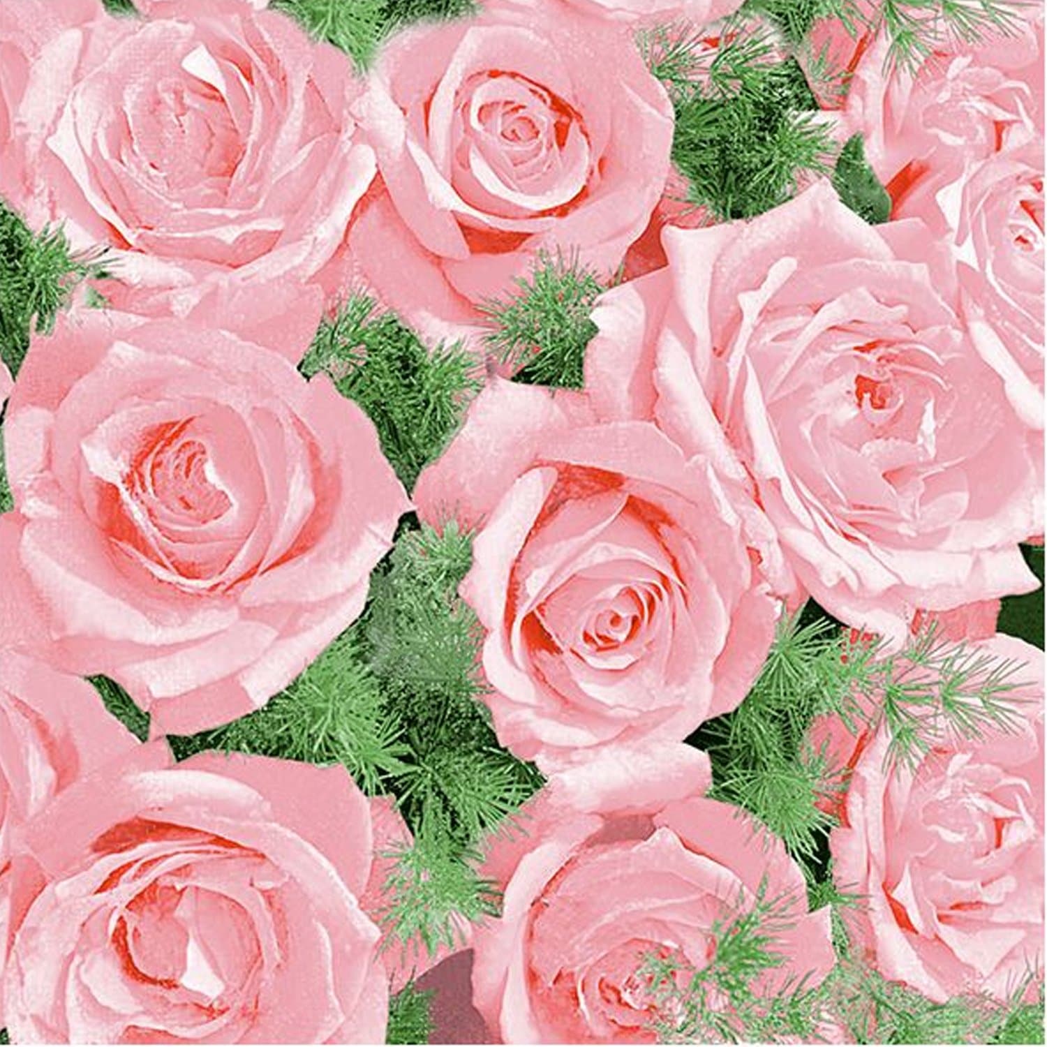Flowers Rose  Lunch Paper Napkins 20 Pack