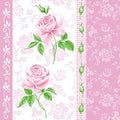 Flowers Pinkly Disposable Lunch Paper Napkins 20 Pack