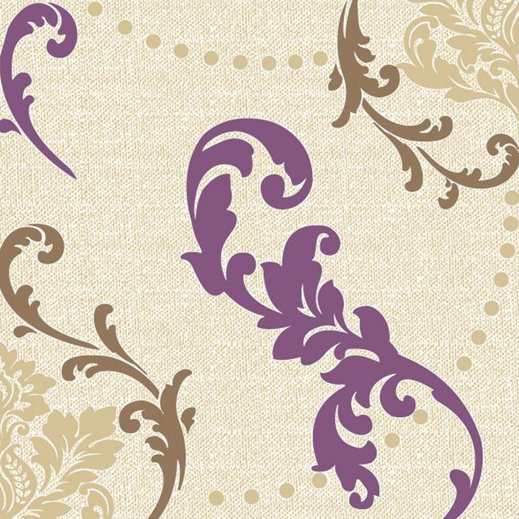 Amethyst Fleur-de-lis  Lunch Paper Napkins 20 Pack