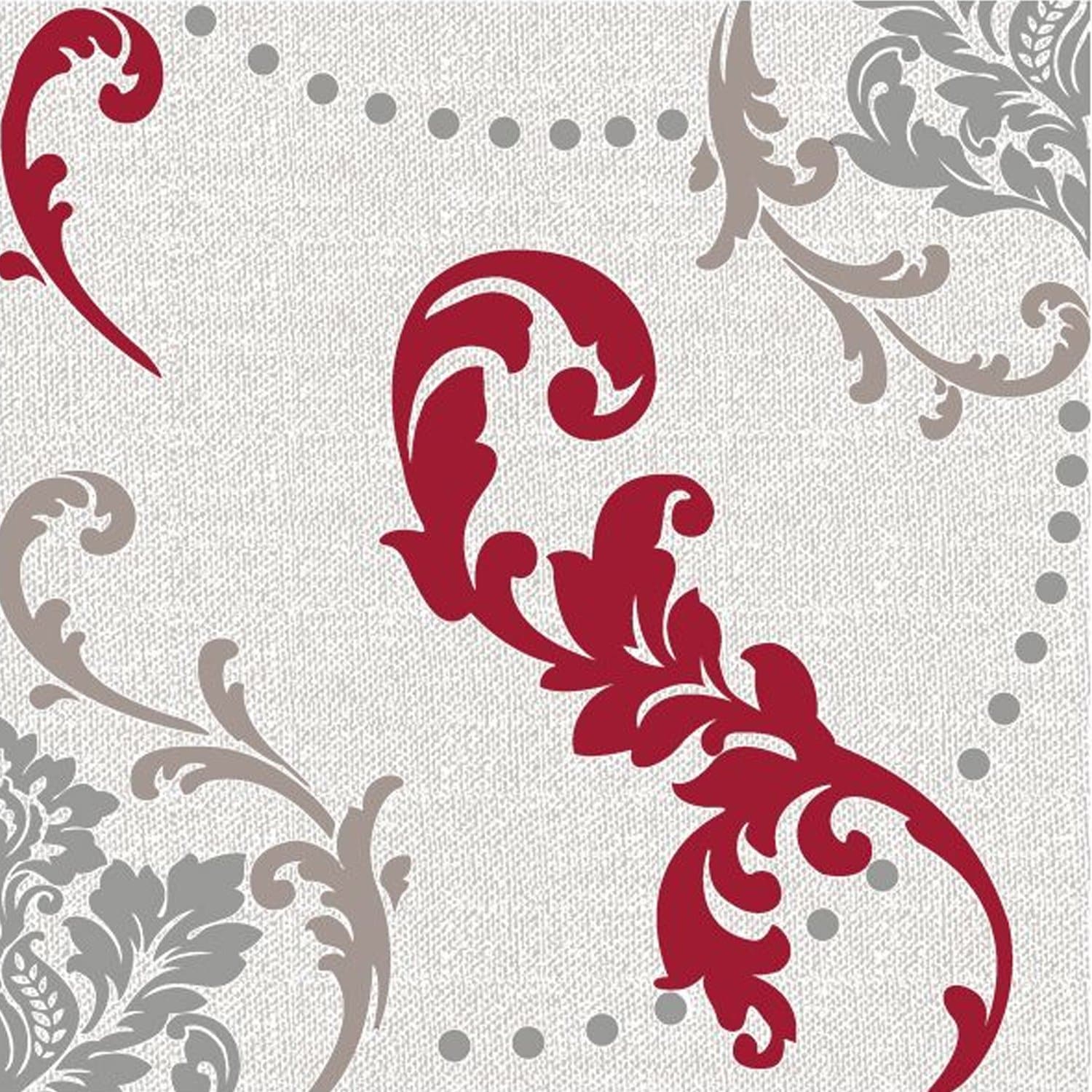 Wine Fleur-de-lis  Lunch Paper Napkins 20 Pack