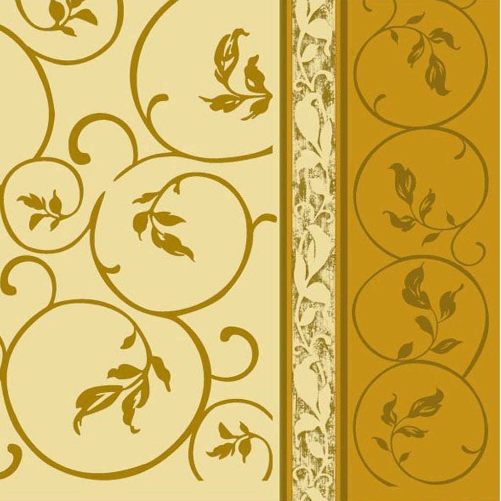 Golden Curlicue  Lunch Paper Napkins 20 Pack